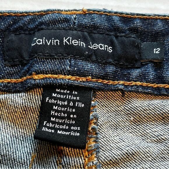 Calvin Klein Women's Blue Jeans Size 12 - Picture 5 of 12